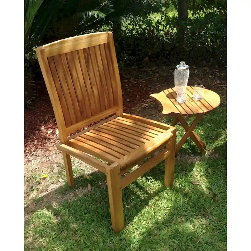 Chic Teak Belize Teak Wood Indoor/ Outdoor Dining Side Chair