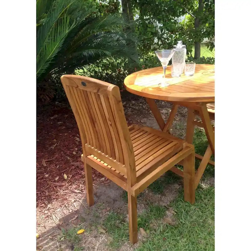 Chic Teak Belize Teak Wood Indoor/ Outdoor Dining Side Chair