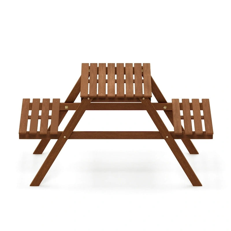 Ormond Hardwood Kids Picnic Table and Chair Set in Teak Oil by Havenside Home