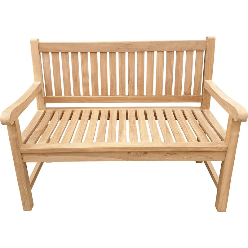 Seven Seas Teak San Juan Teak Wood Outdoor Patio Bench, 4 Foot