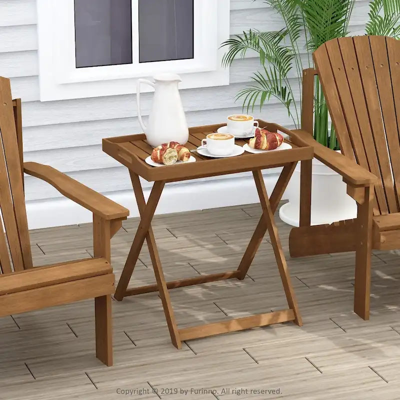 Furinno Tioman Outdoor Hardwood Tray Table