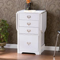 Drop-Leaf Fold-Out Desk with 4 Drawers – White / Gray / Black / Turquoise