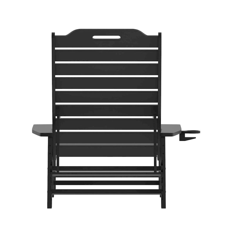 Outdoor Adjustable Lounge Chair with Cupholder