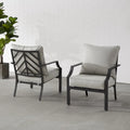 Crosley Otto 2Pc Outdoor Metal Armchair Set