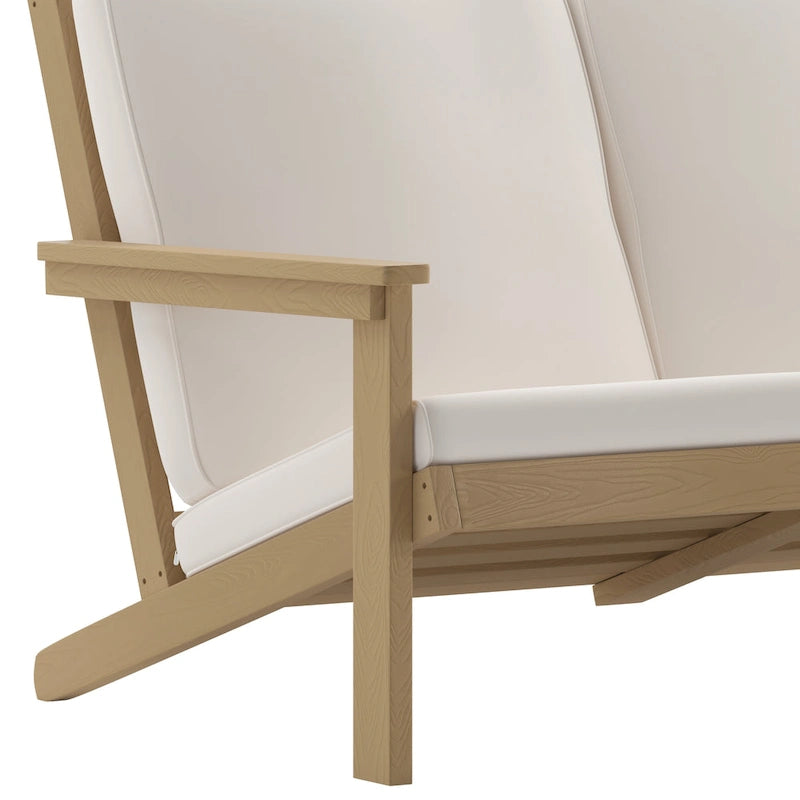 All-Weather Poly Resin Adirondack Loveseat & Cushions