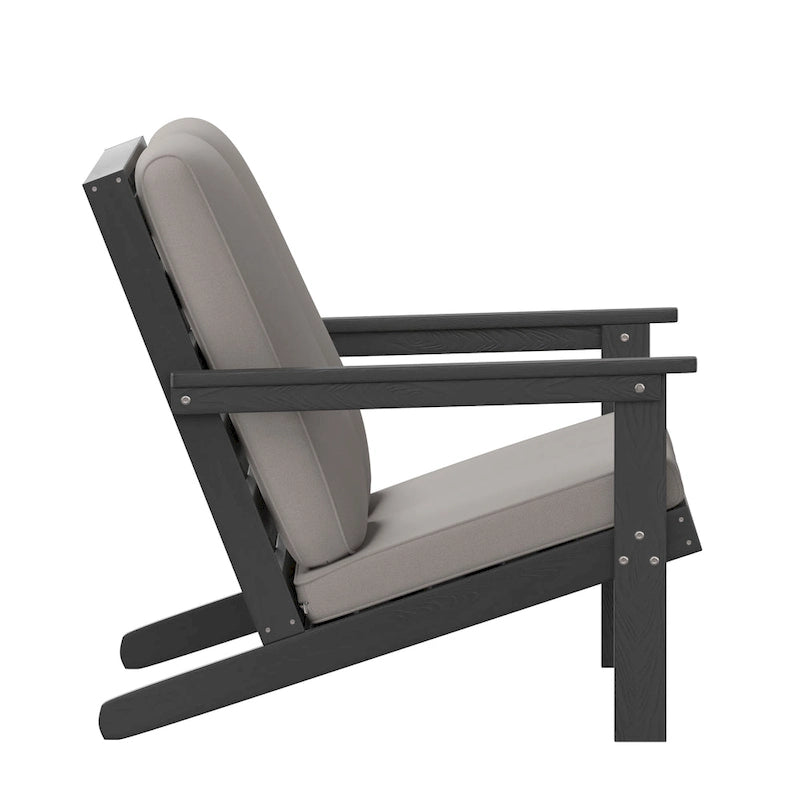 All-Weather Poly Resin Adirondack Loveseat & Cushions
