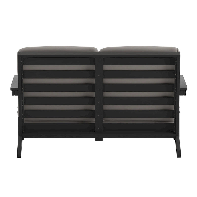 All-Weather Poly Resin Adirondack Loveseat & Cushions