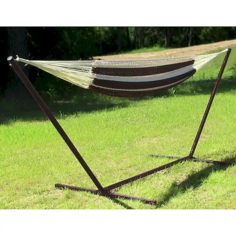 Sunnydaze XXL Thick Cord Mayan Hammock & Hammock Stand