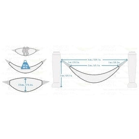 Sunnydaze XXL Thick Cord Mayan Hammock & Hammock Stand
