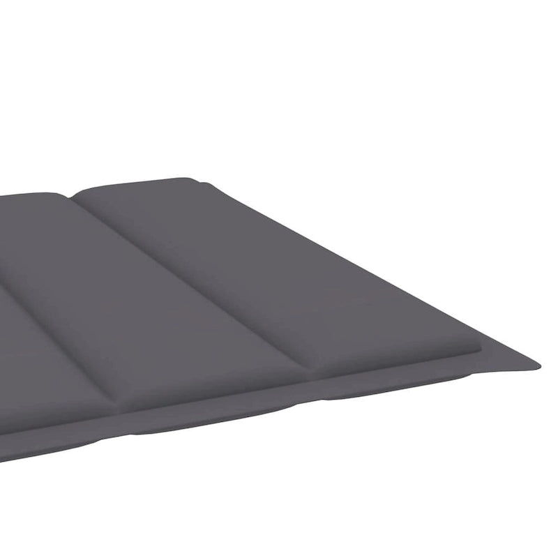 vidaXL Patio Sun Lounger with Cushion Solid Acacia Wood - 78.7  x 26.8  x 11.8