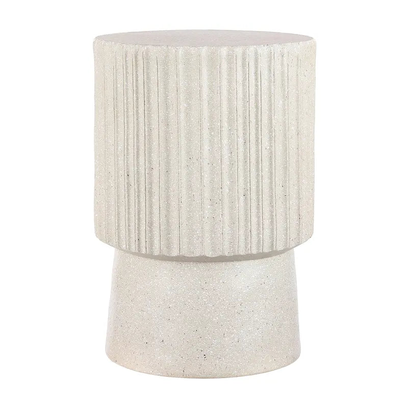 Kline 19  Modern Art Deco Tambour Accent Table , by JONATHAN Y