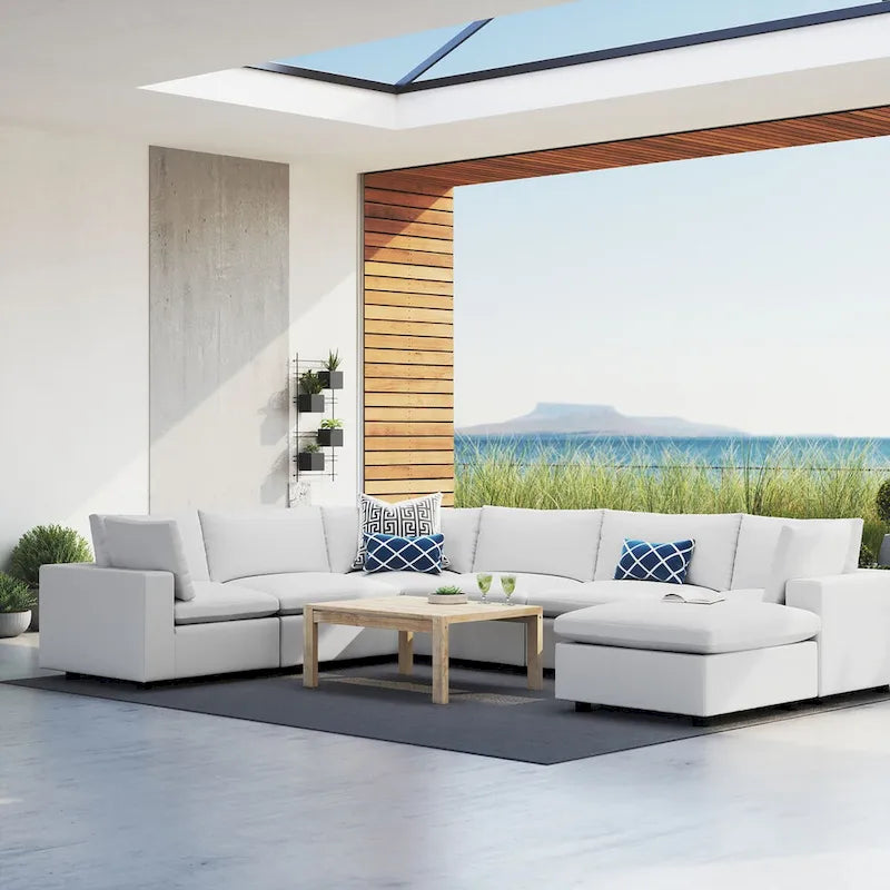 Commix 7-Piece Sunbrella Outdoor Patio Sectional Sofa