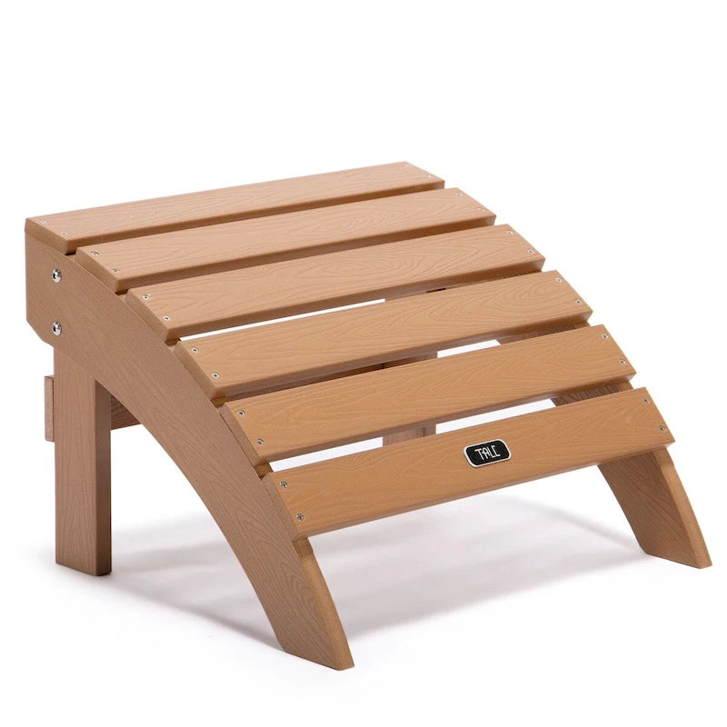 Adirondack Ottoman Footstool for Outdoor Patio Garden Porch