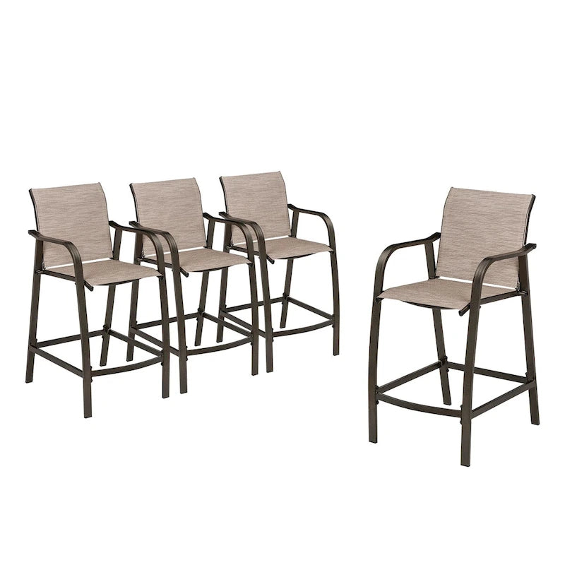 VredHom Outdoor Bar Stools Patio Bar Chairs (Set of 4) - 21.7  W x 25.6  D x 43.7  H