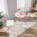 3 Pieces Patio Bistro Balcony Metal Chair Table Set - N/A
