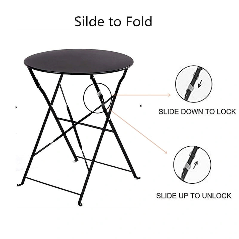 Round 2 Person - 23.6  Long Bistro Set