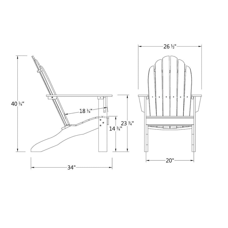 Cambridge Casual Alston Outdoor Wood Adirondack Chair