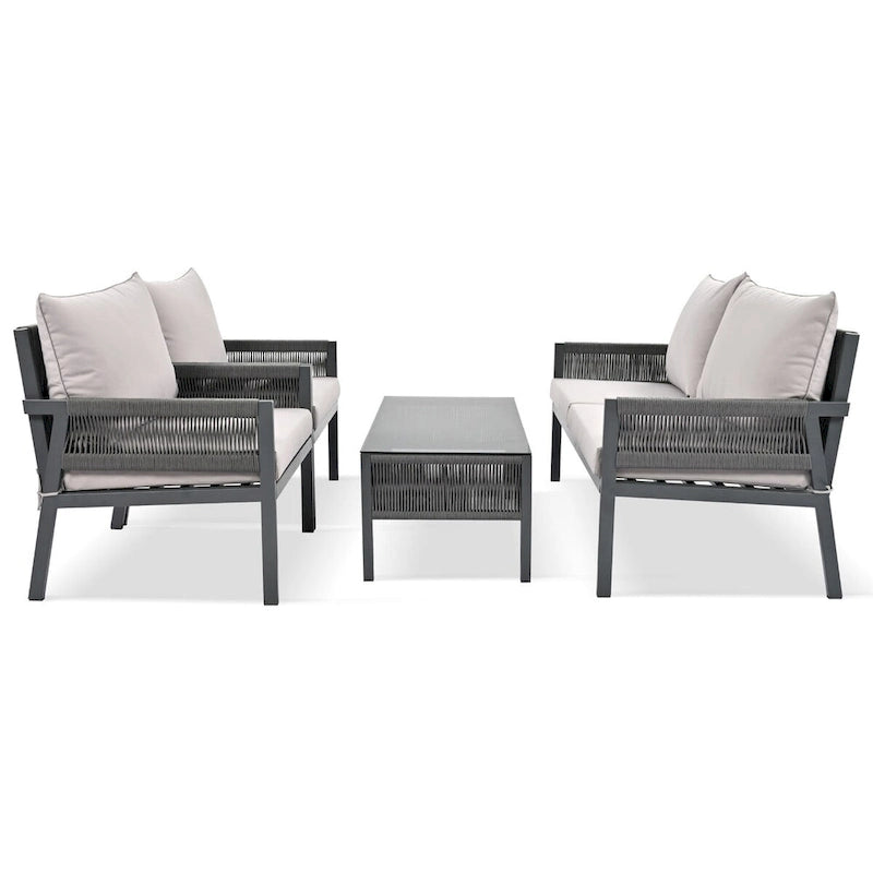 4-Piece Rope Patio Furniture Set