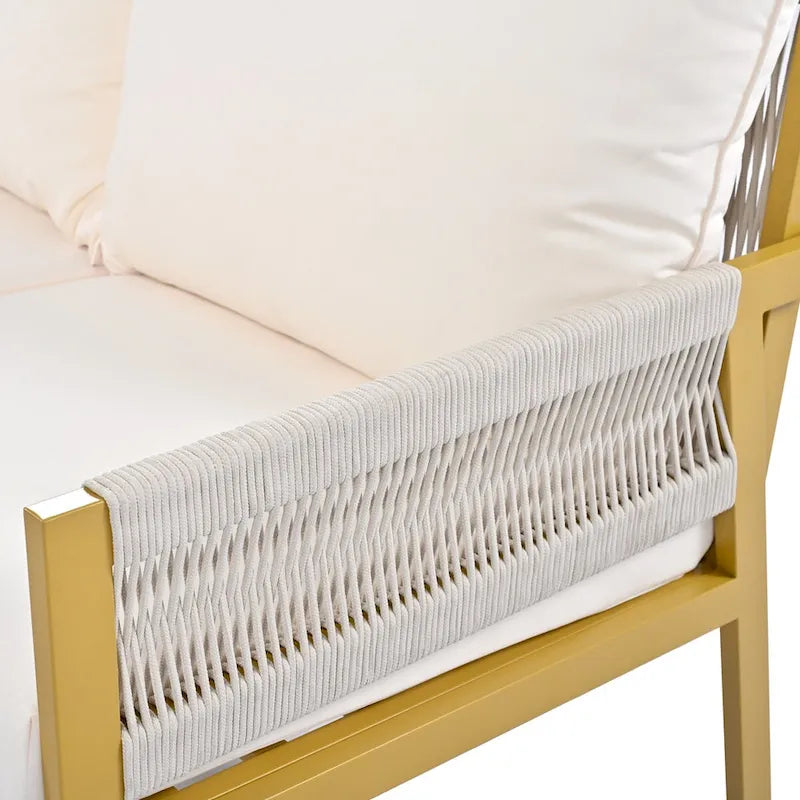 4-Piece Rope Patio Furniture Set