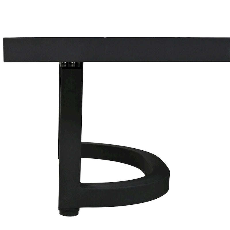 4-Piece Outdoor Steel Patio Sectional with Table and Cushions