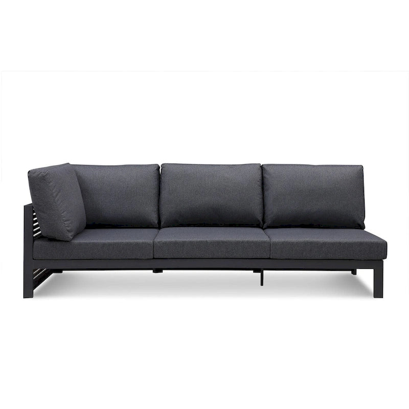 Cadora Teak Patio Sectional 3-seater- Right Hand Facing 96.85  - N/A