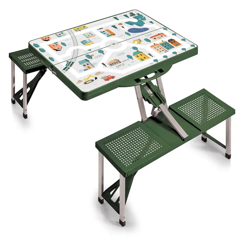 Oniva Outdoor Play Town Picnic Table, (Green)