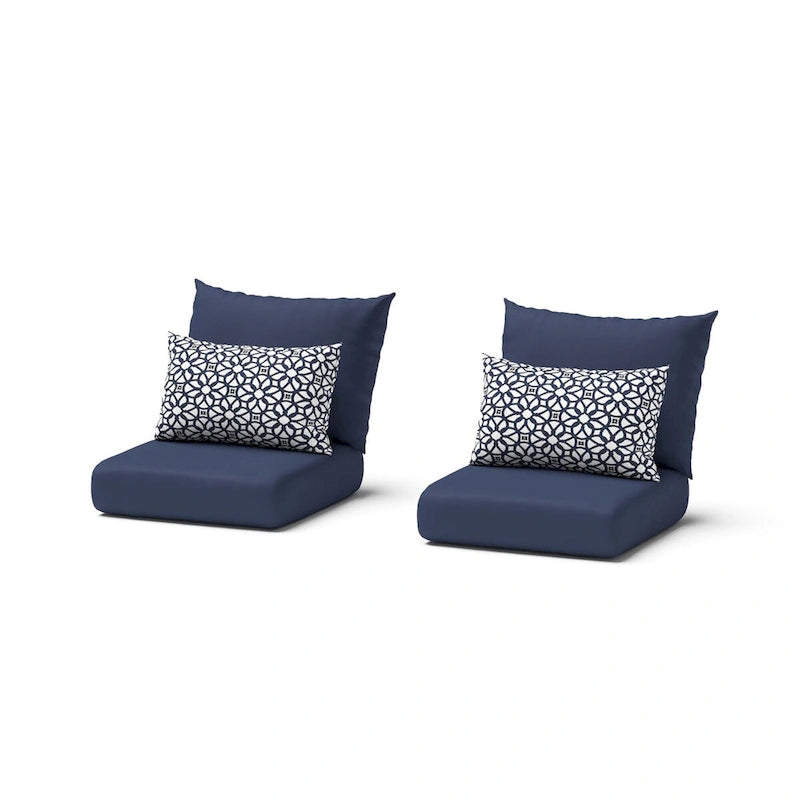 Milo Espresso 2 Piece Sunbrella Outdoor Patio Club Chairs