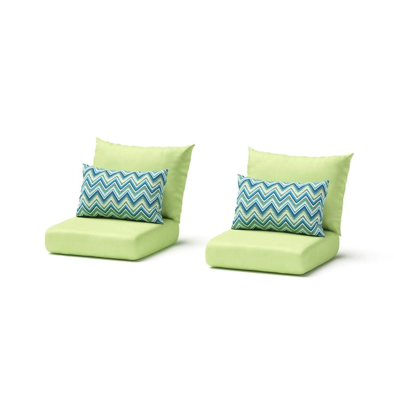 Milo Espresso 2 Piece Sunbrella Outdoor Patio Club Chairs