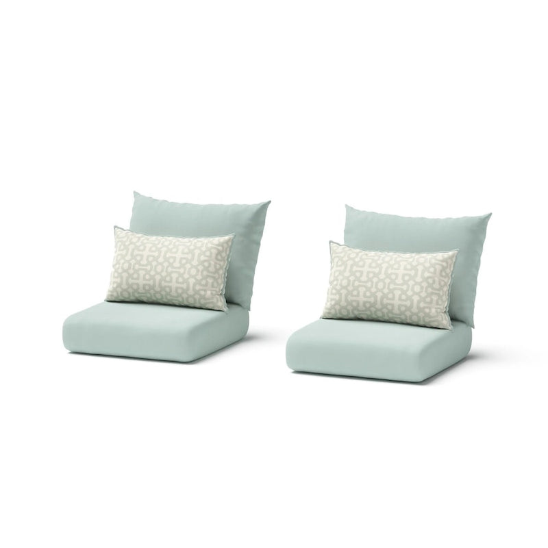 Milo Espresso 2 Piece Sunbrella Outdoor Patio Club Chairs