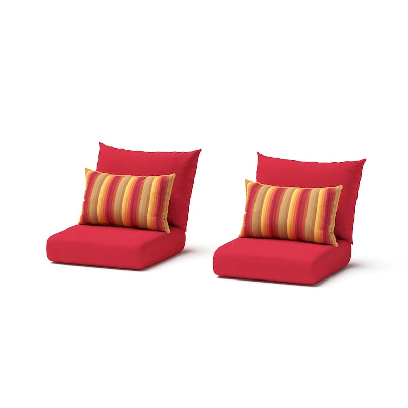 Milo Espresso 2 Piece Sunbrella Outdoor Patio Club Chairs