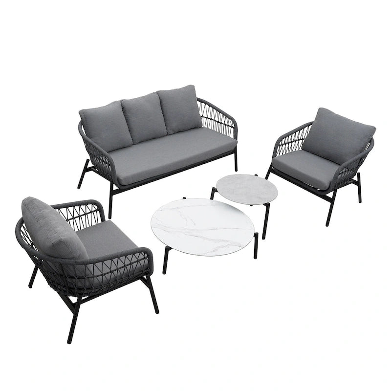 Royalcraft 5 - Person Outdoor Seating Group with Cushions
