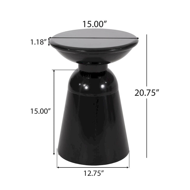 Outdoor Side Table,Cement End Tables for Patio,Garden Small Accent Decorative Stool,Table Indoor