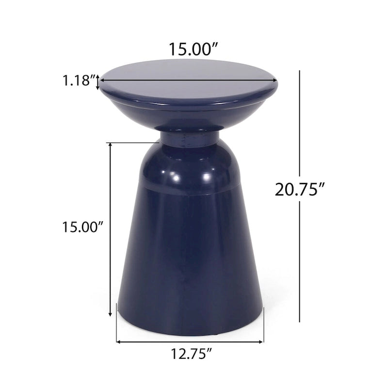 Outdoor Side Table,Cement End Tables for Patio,Garden Small Accent Decorative Stool,Table Indoor