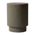 Eden 14-Inch Wide Round Side Table in Fiberstone Accent End Table for Indoor and Outdoor