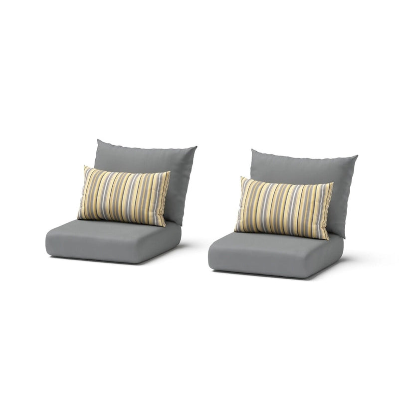 Cannes 2 Piece Sunbrella Outdoor Patio Motion Club Chairs