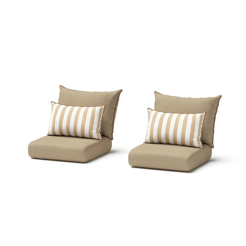Cannes 2 Piece Sunbrella Outdoor Patio Motion Club Chairs