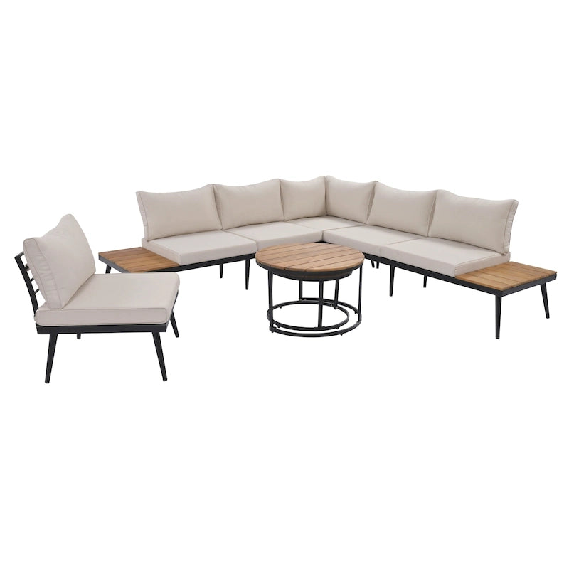 6-Piece Outdoor Sectional Sofa Set