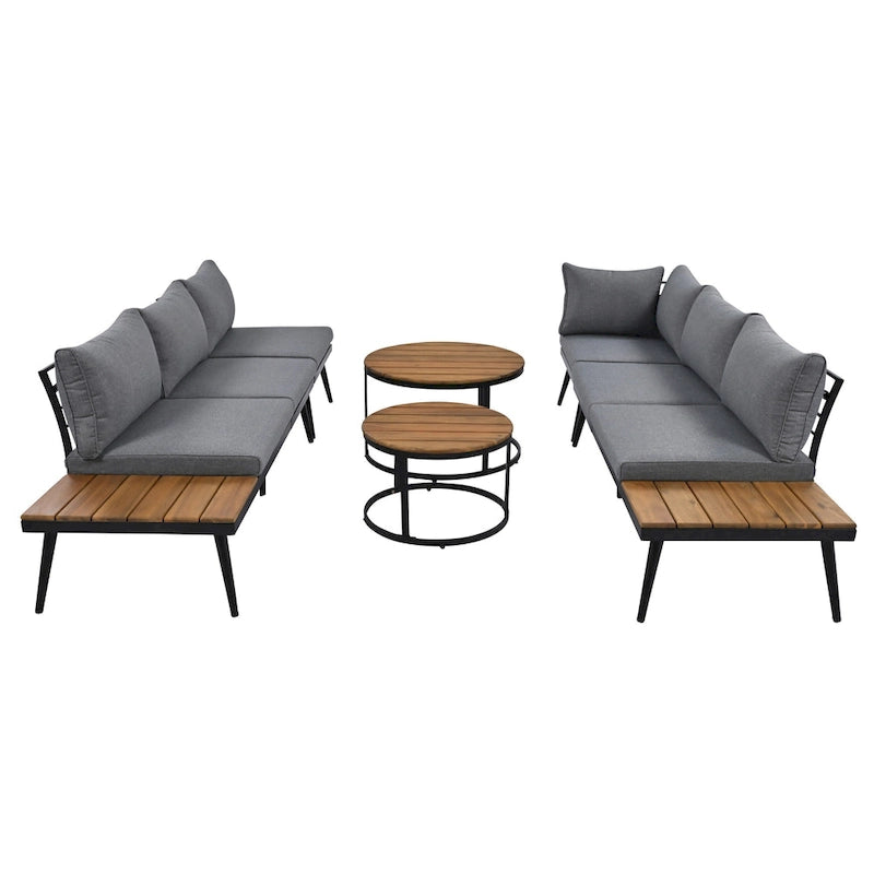 6-Piece Outdoor Sectional Sofa Set