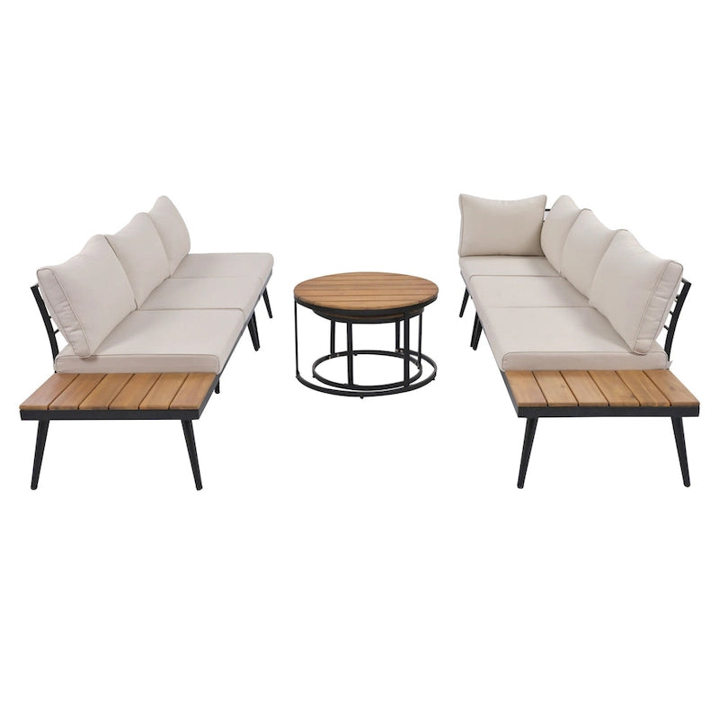 6-Piece Outdoor Sectional Sofa Set