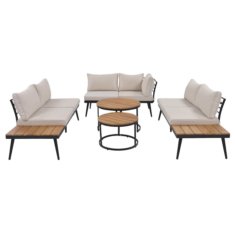 6-Piece Outdoor Sectional Sofa Set