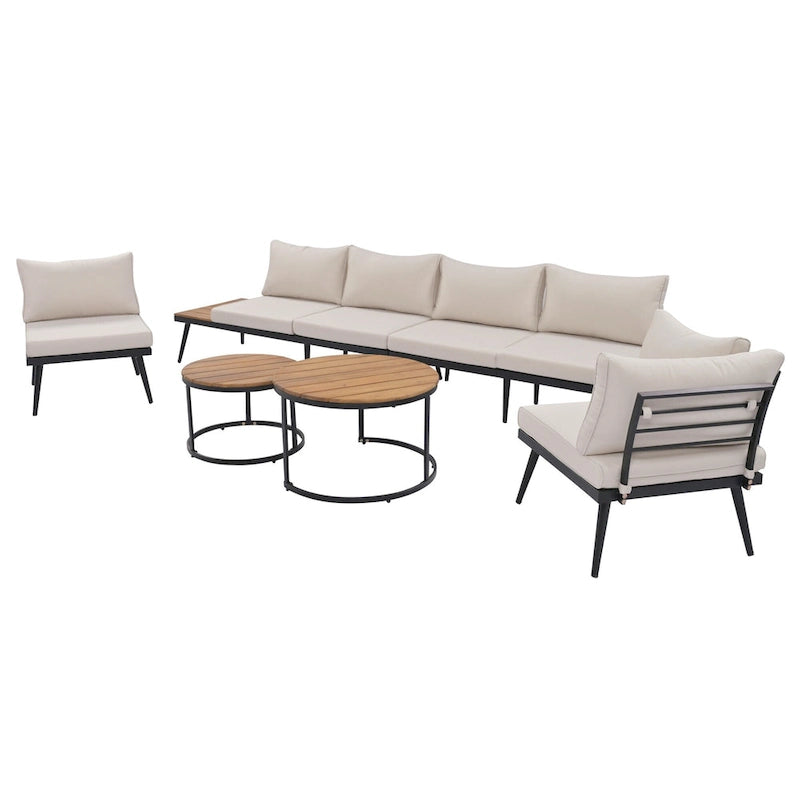 6-Piece Outdoor Sectional Sofa Set