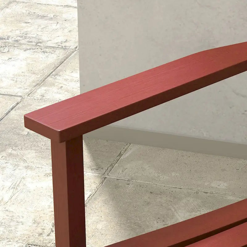 Outdoor Rocking Chair Set of 2 with Side Table