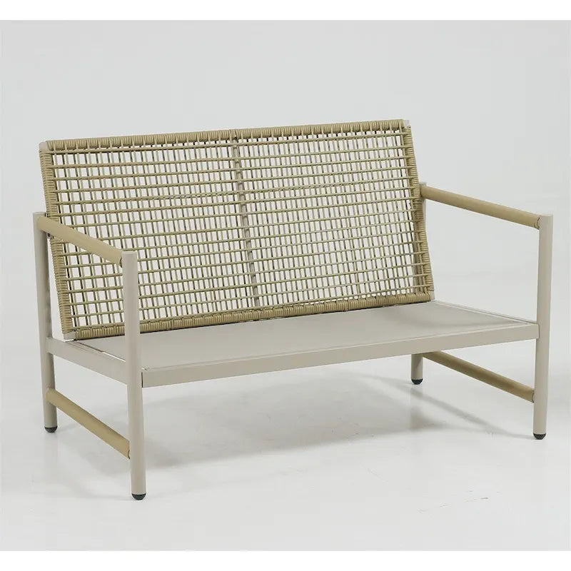 4 Pieces PE Rattan Wicker Outdoor Sofa Set w/ Washable Cushion