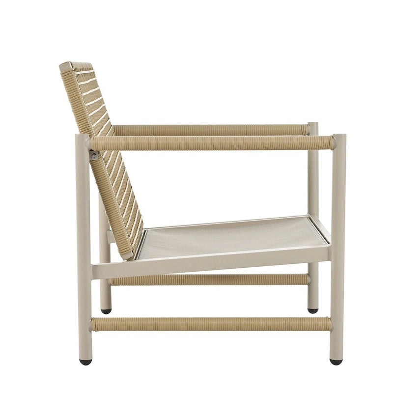 4 Pieces PE Rattan Wicker Outdoor Sofa Set w/ Washable Cushion