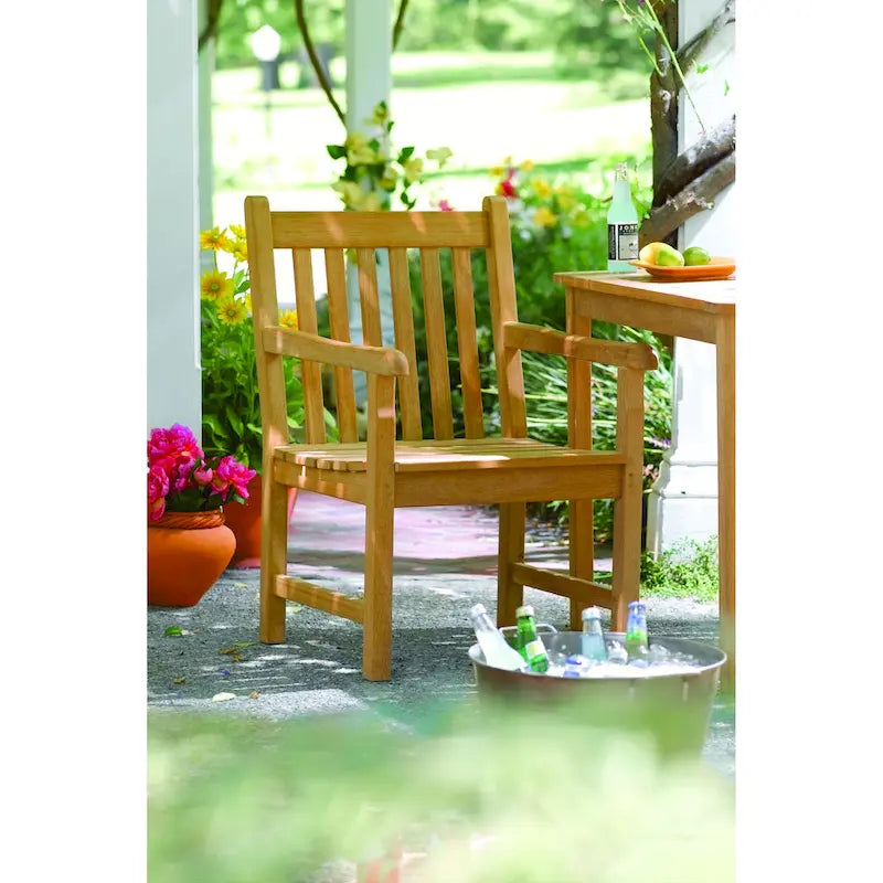 Oxford Garden Classic Natural Teak Armchair