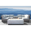 LSI 9 Piece Sectional Seating Group With Olefin Gray Cushion