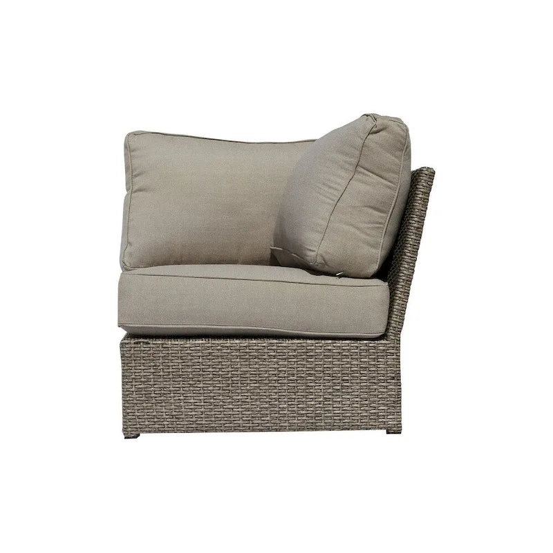 6 Piece Rattan Sectional Seating Group with Cushions