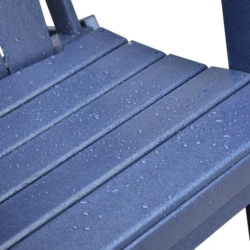 Folding Outdoor Adirondack Chair for Relaxing, HDPE All-weather Fire Pit Chair, Patio Lawn Chair