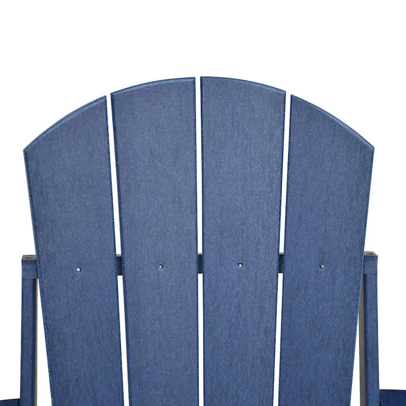 Folding Outdoor Adirondack Chair for Relaxing, HDPE All-weather Fire Pit Chair, Patio Lawn Chair