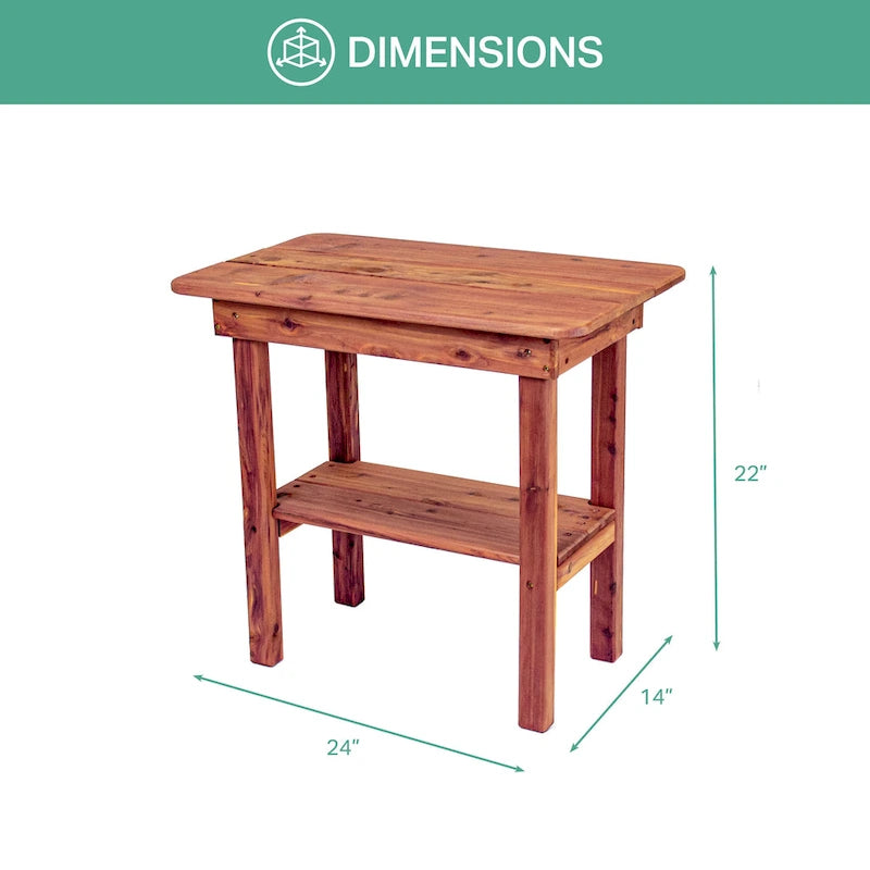 American Furniture Classics Model MM115 CEDAR Rectangle Side table